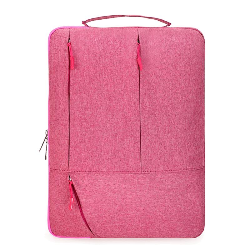 Portable Laptop Handbag - Fits 15.4-16 Inch - Casual Design - Pink