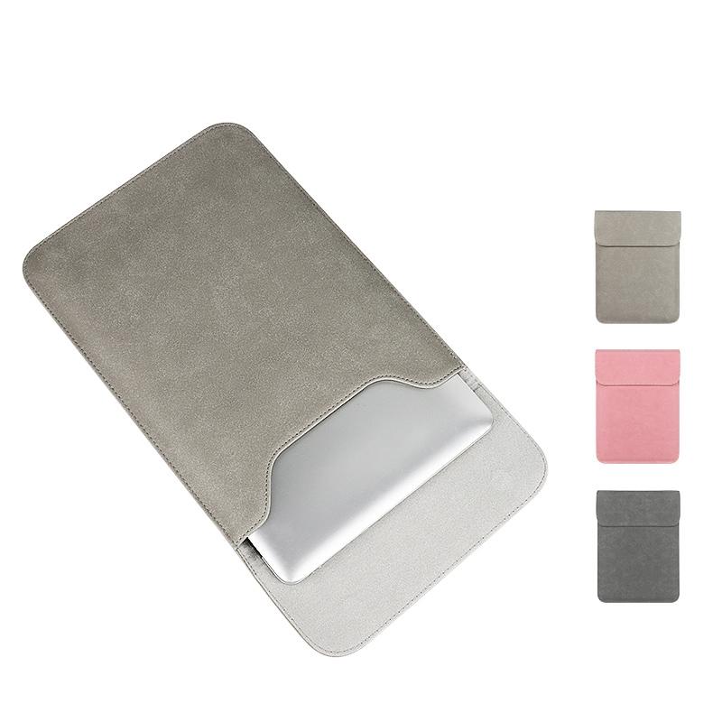 13.3 Inch Ultra-thin Notebook Liner Bag with Small Bag - Perfect for On-the-go - Light Grey