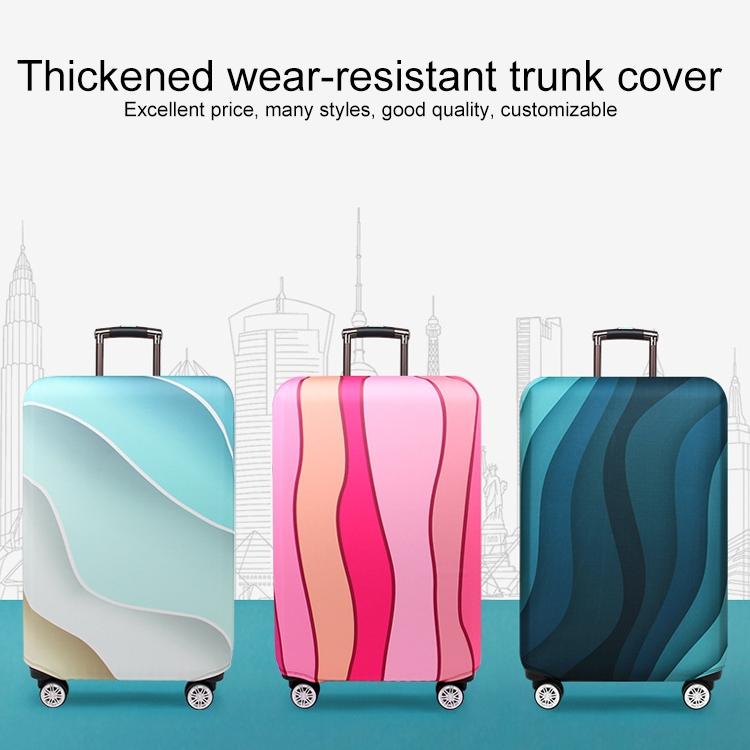 22-24 Inch Travel Suitcase Dust Covers - Elastic & Abrasion-resistant - Blue Ripple