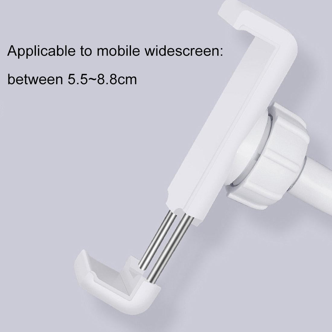 Universal Cell Phone Holder with Selfie Ring Light for Studio Recording and Live Broadcast - Black