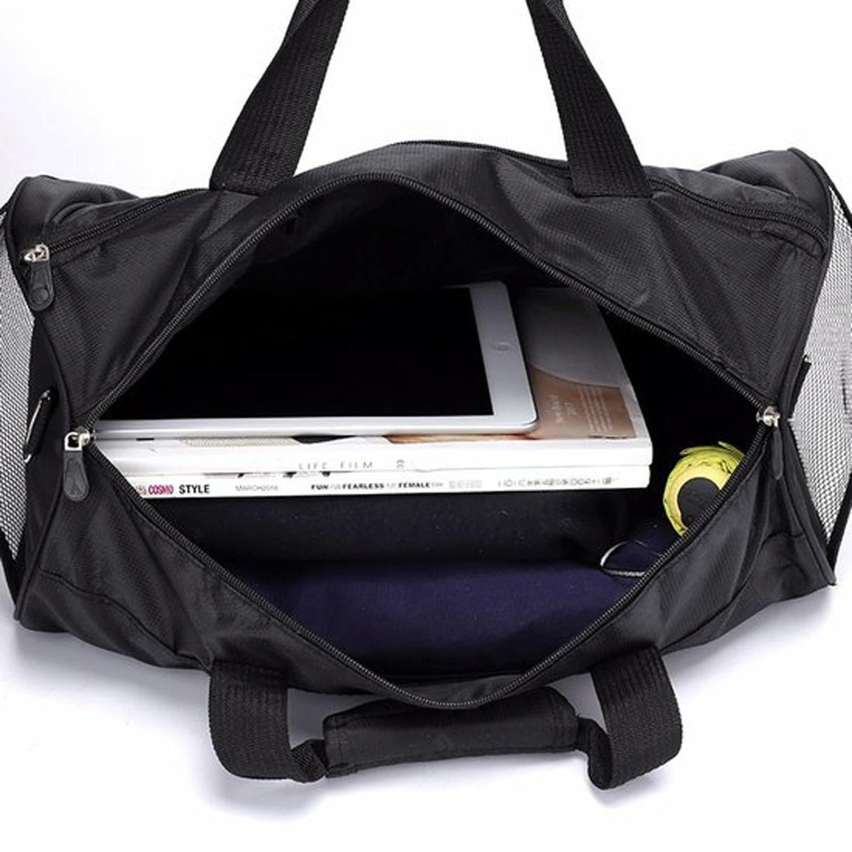 Versatile Gym Bag for Active Travel and Leisure - Silver