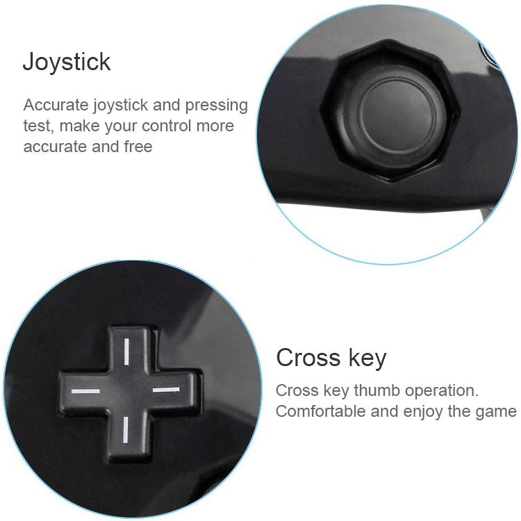 Wired Game Controller for Nintendo Wii - Black