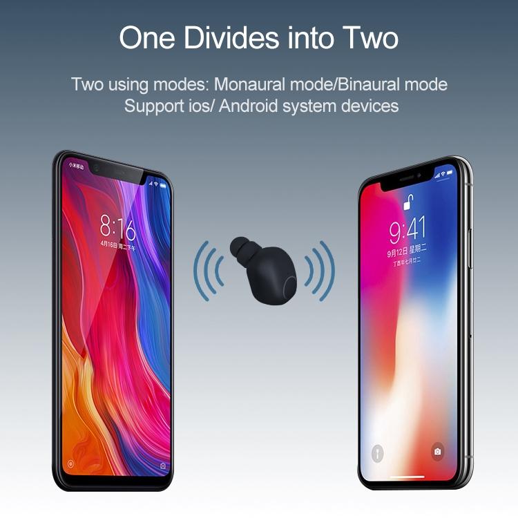 Wireless Sports Bluetooth 5.0 Earphones - Binaural Stereo - Black