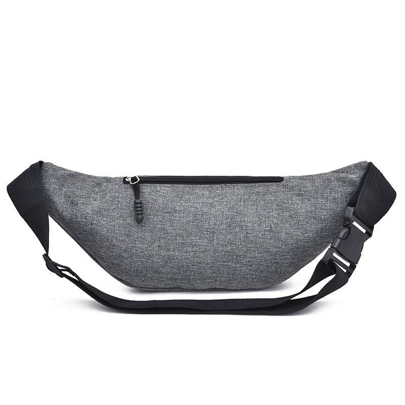 Waterproof Multi Pocket Chest Bag For Sports - Black