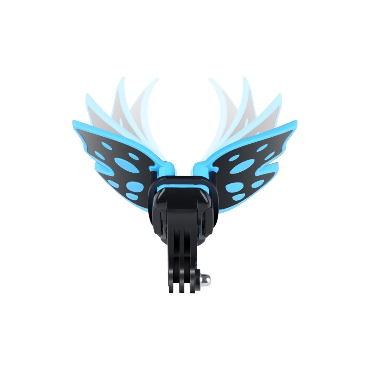Gopro Helmet Mount Adapter - Butterfly Design - Black