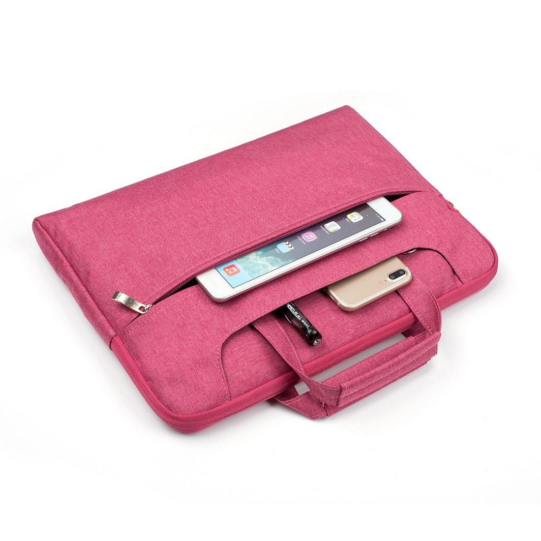 13.3 Inch Laptop Bag - Portable one Shoulder Zipper Design for Macbook Samsung Sony Dell Alienware Chuwi Asus Hp - Black