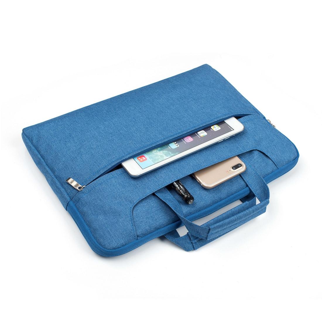 13.3 Inch Laptop Bag - Portable one Shoulder Zipper Design for Macbook Samsung Sony Dell Alienware Chuwi Asus Hp - Black