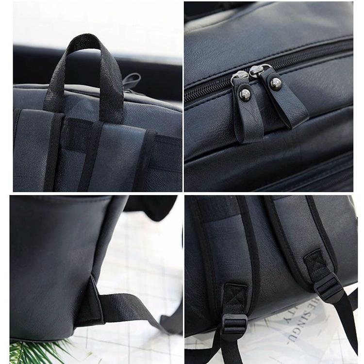 Men Casual Leather Shoulder Bag - Brown