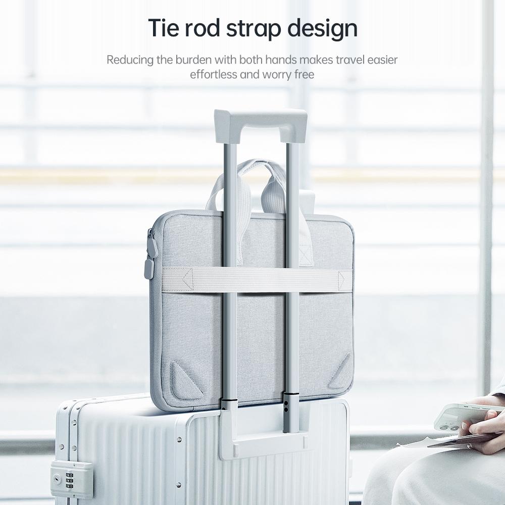 Portable Oxford Laptop Bag - Durable Fabric Multiple Colours - Grey