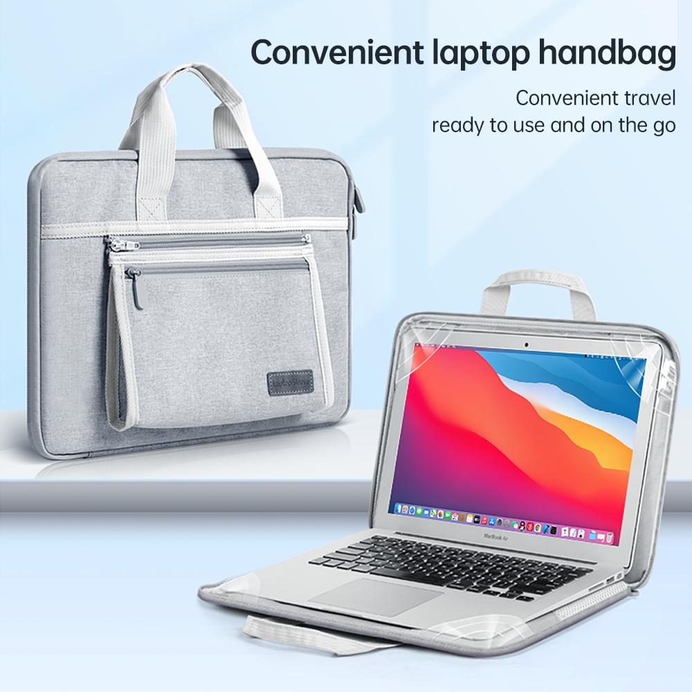 Portable Oxford Laptop Bag - Durable Fabric Multiple Colours - Grey