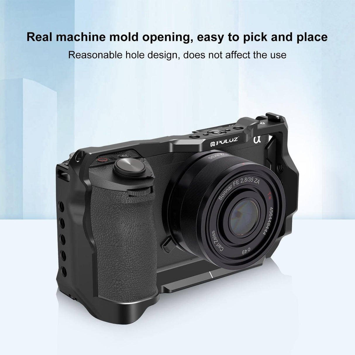 Metal Camera Cage Stabilizer For Sony A6700 - Black