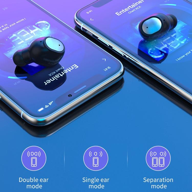 Wireless Sports Bluetooth Earphones - Binaural Stereo 5.0 - Black