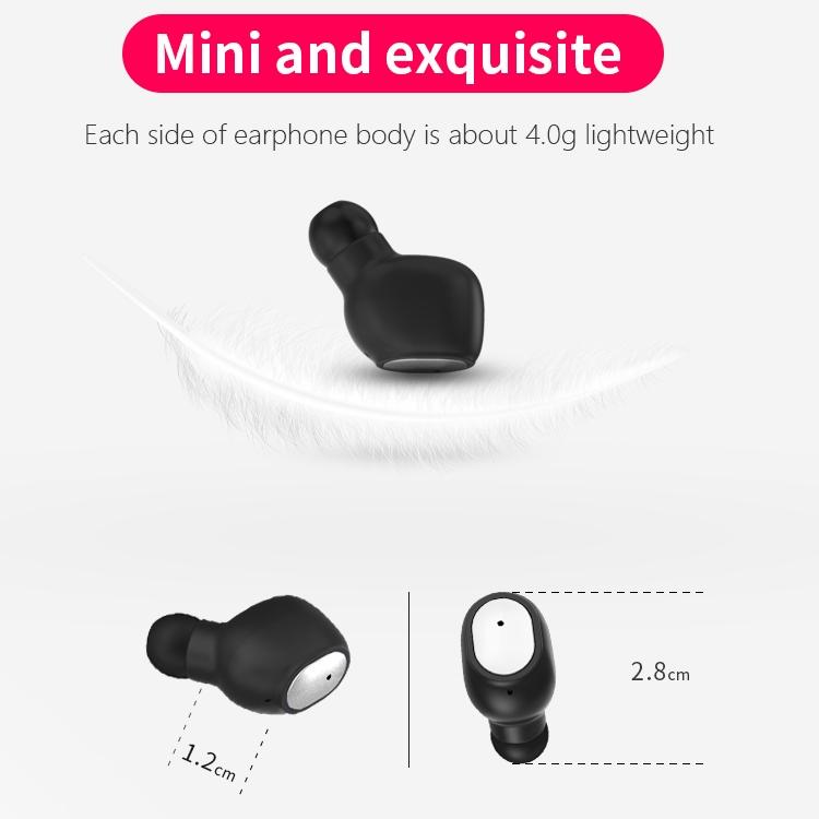 Wireless Sports Bluetooth Earphones - Binaural Stereo 5.0 - Black