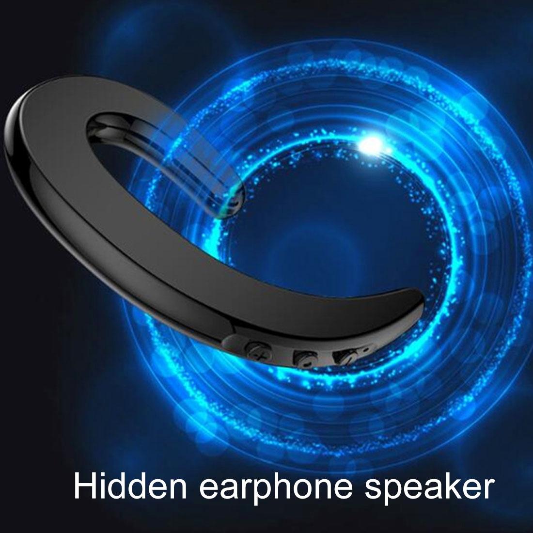 Bluetooth Bone Conduction Sports Earphones with Earhook - V4.1 - Black