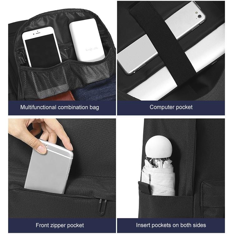 Multifunctional Oxford Laptop Backpack - Cxs-7301 - Black