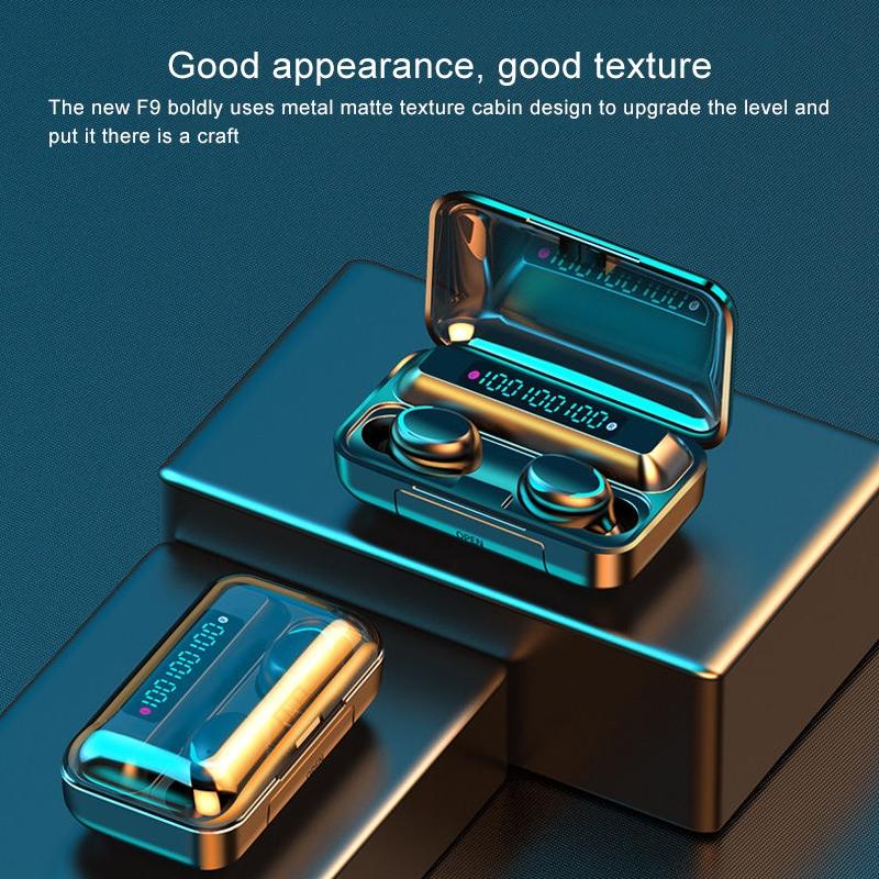 Wireless Noise-cancelling Earbuds with Triple Display - Black