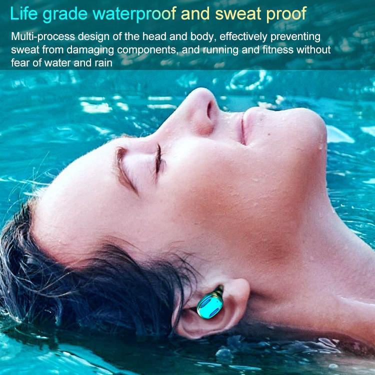 Wireless Bluetooth Earphones with Magnetic Charging Box - Black
