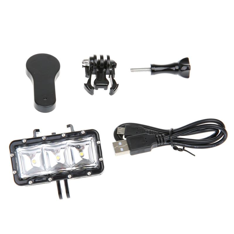 Waterproof Action Camera Light for Gopro Hero12 - 30m 300lm