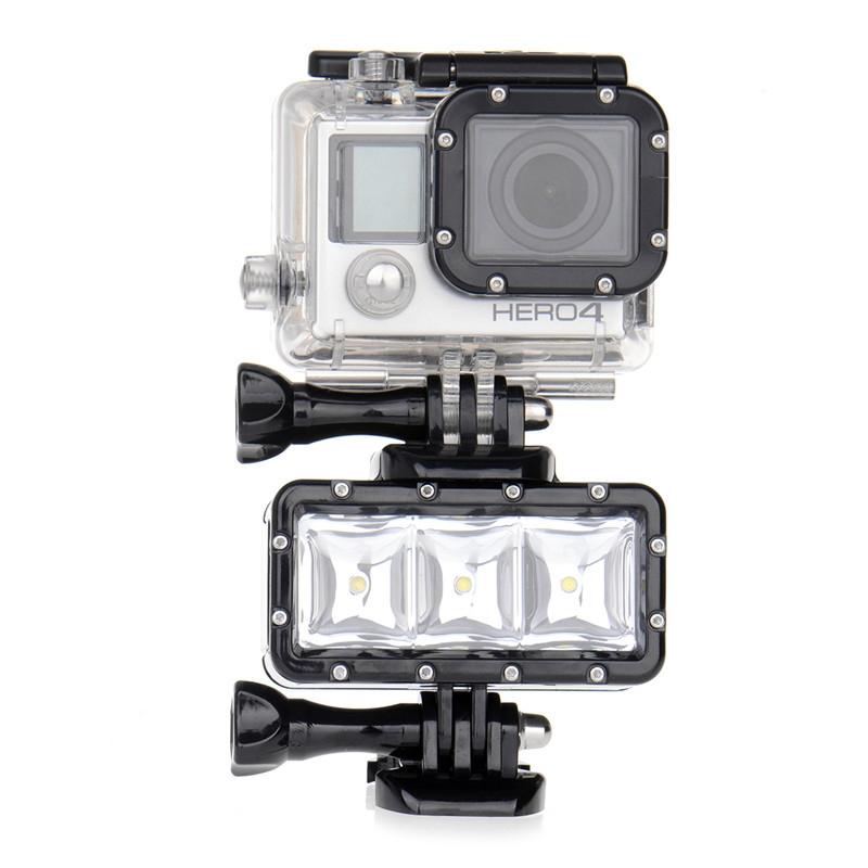 Waterproof Action Camera Light for Gopro Hero12 - 30m 300lm