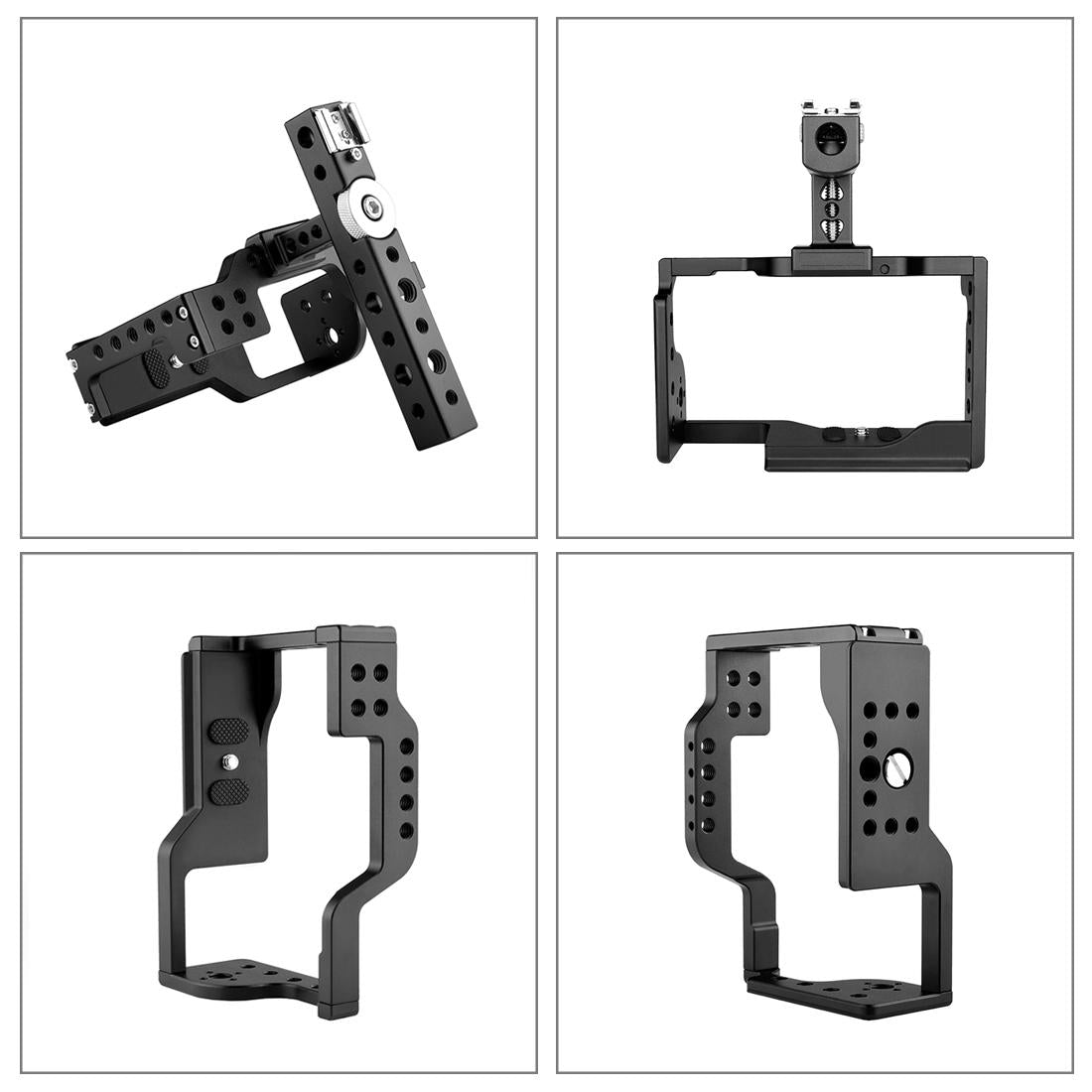 Video Camera Cage Stabilizer With Handle - Black for Sony A6600
