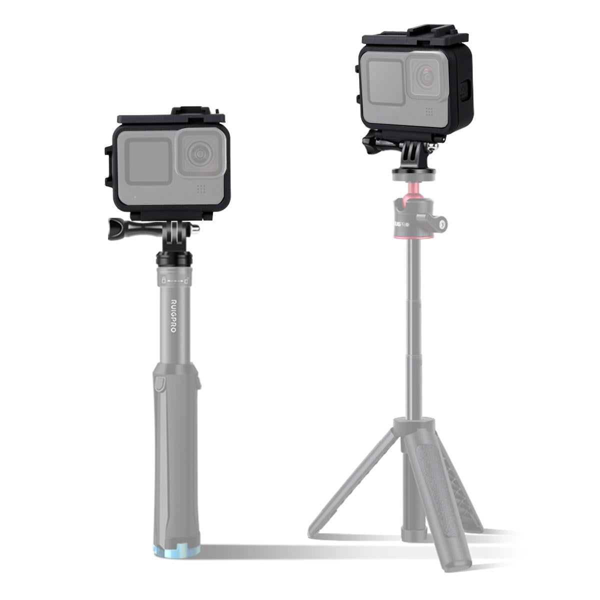 Protective Case with Mount and Base for Gopro Hero10 / 9 - Long Screw