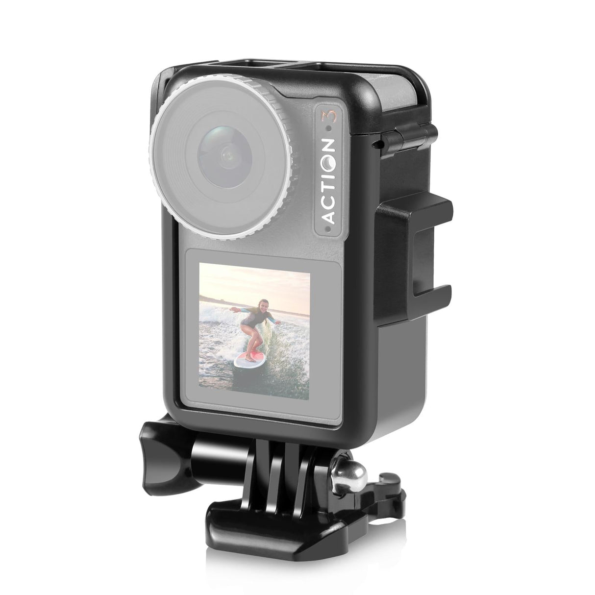 Plastic Cage with Cold Shoes for Dji Action Camera