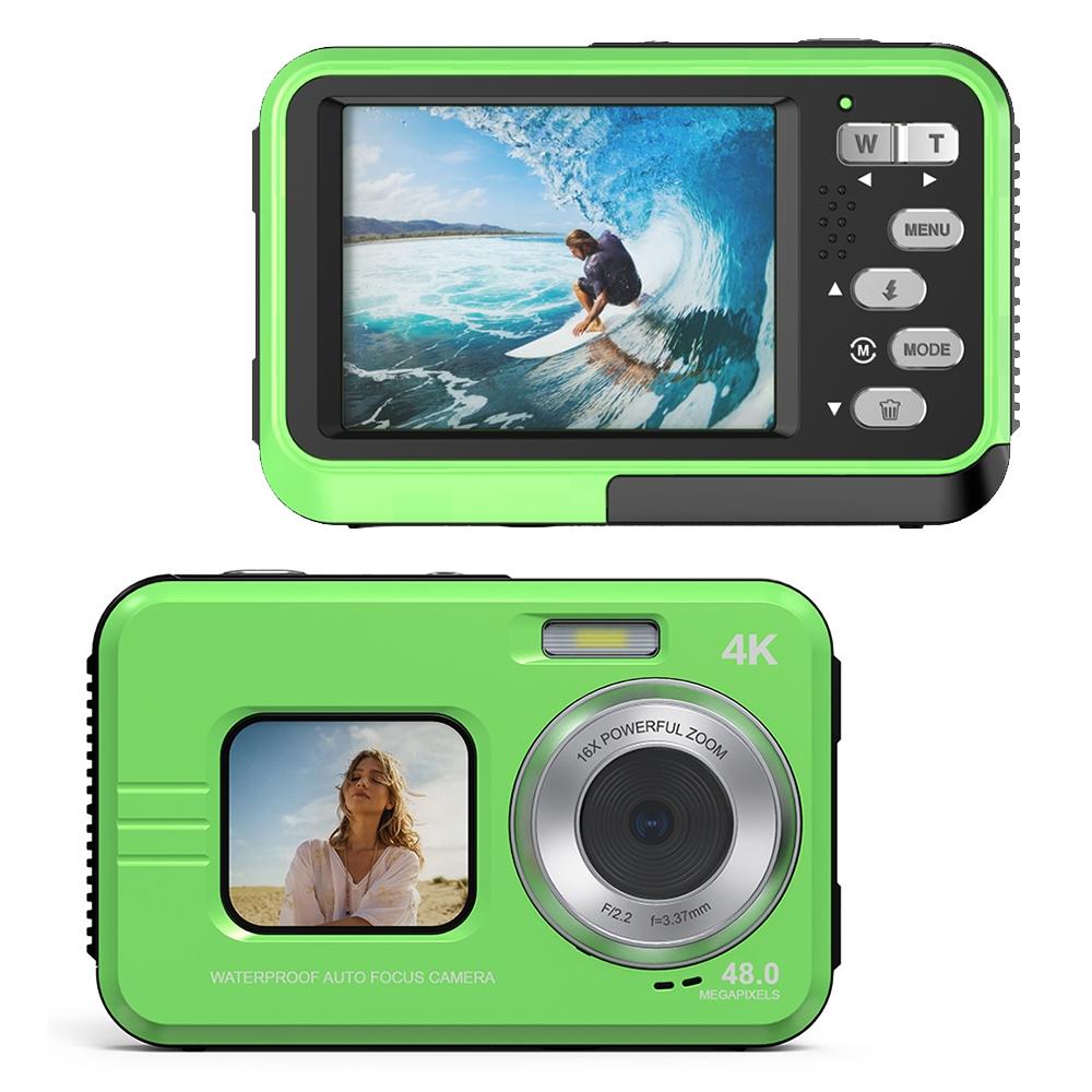 Waterproof 48mp Dual Screen Outdoor Camera - Wdc901 - Yellow