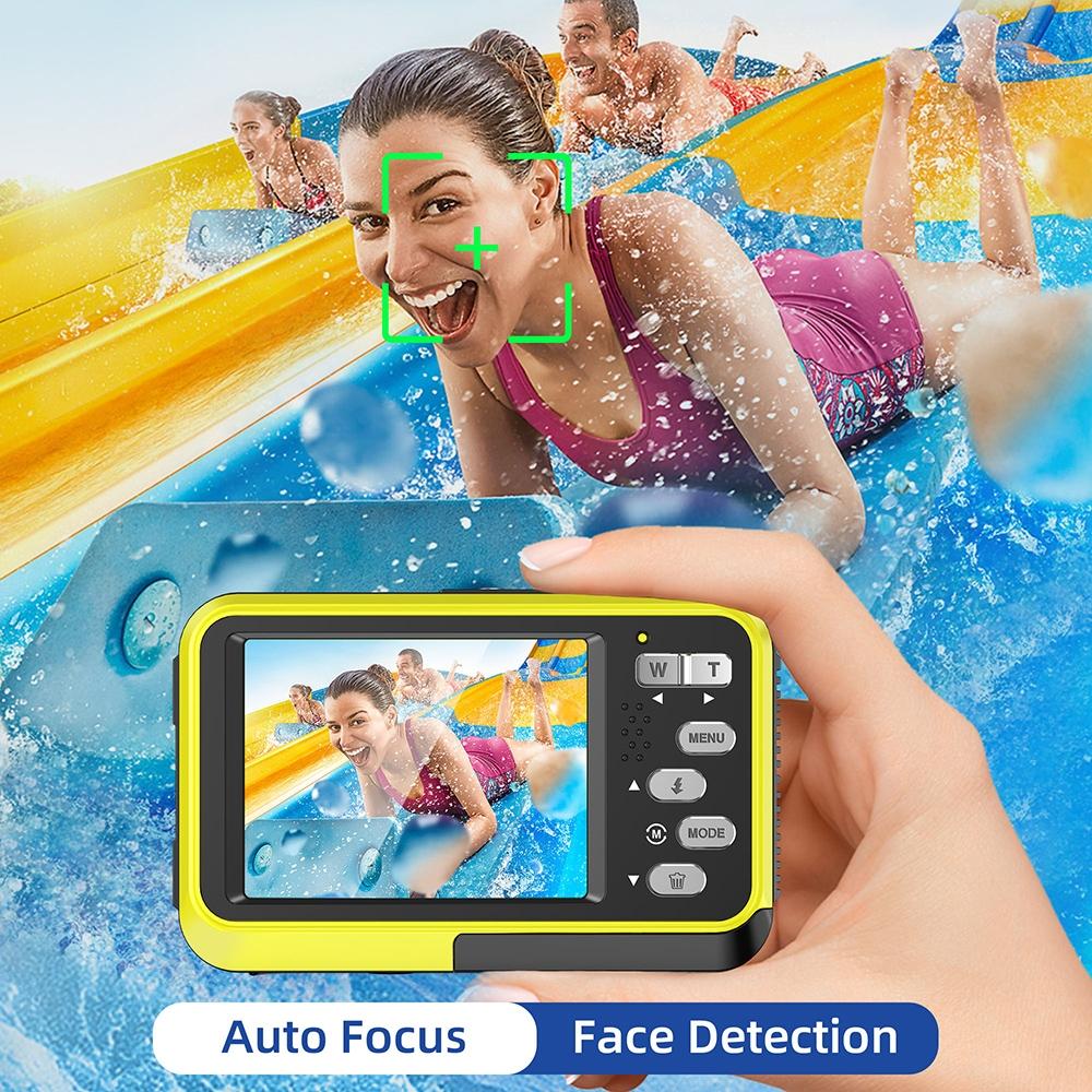 Waterproof 48mp Dual Screen Outdoor Camera - Wdc901 - Yellow
