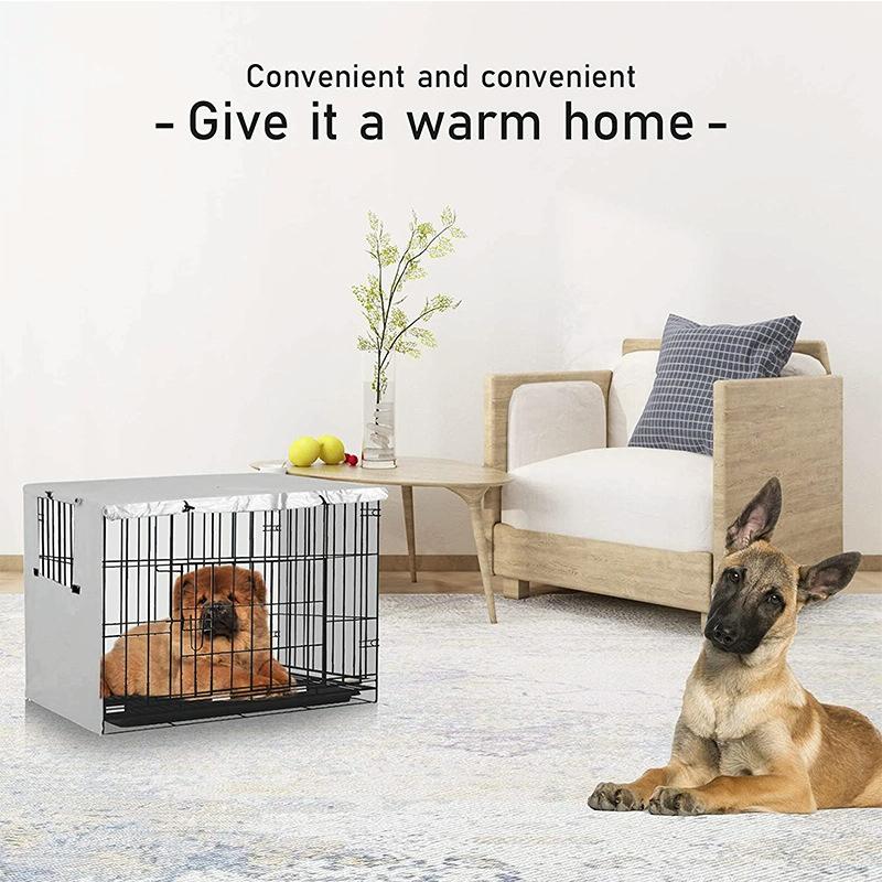 Outdoor Pet Cage Cover - Waterproof & Dustproof - 109x74x76cm - Black