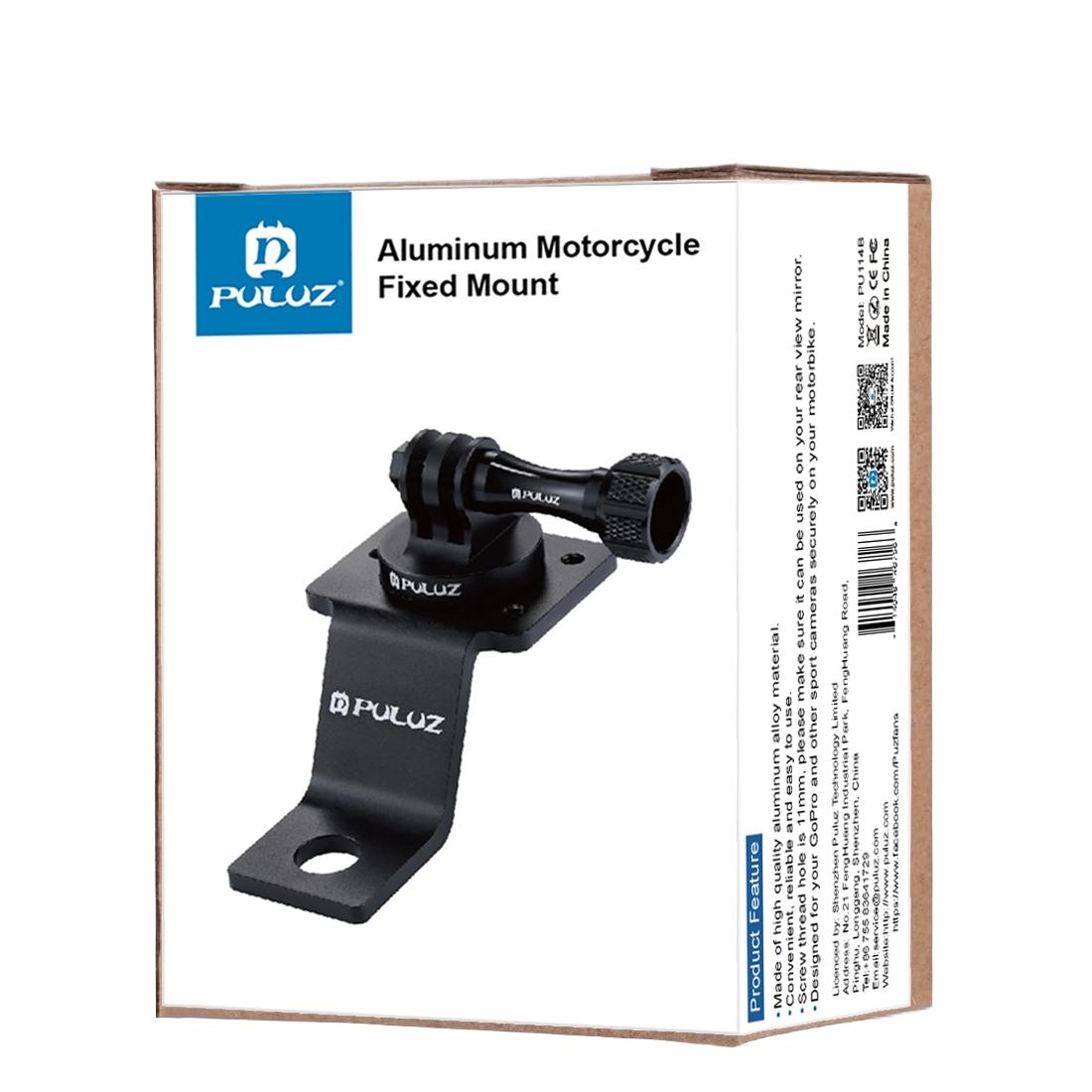 Universal Motorcycle Mount for Action Cameras - Black