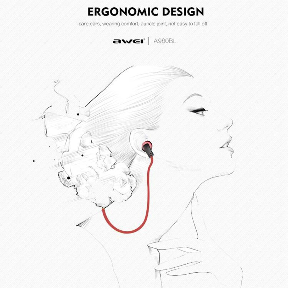 Wireless Sport Bluetooth Earphones with In-line Control - Black - Black