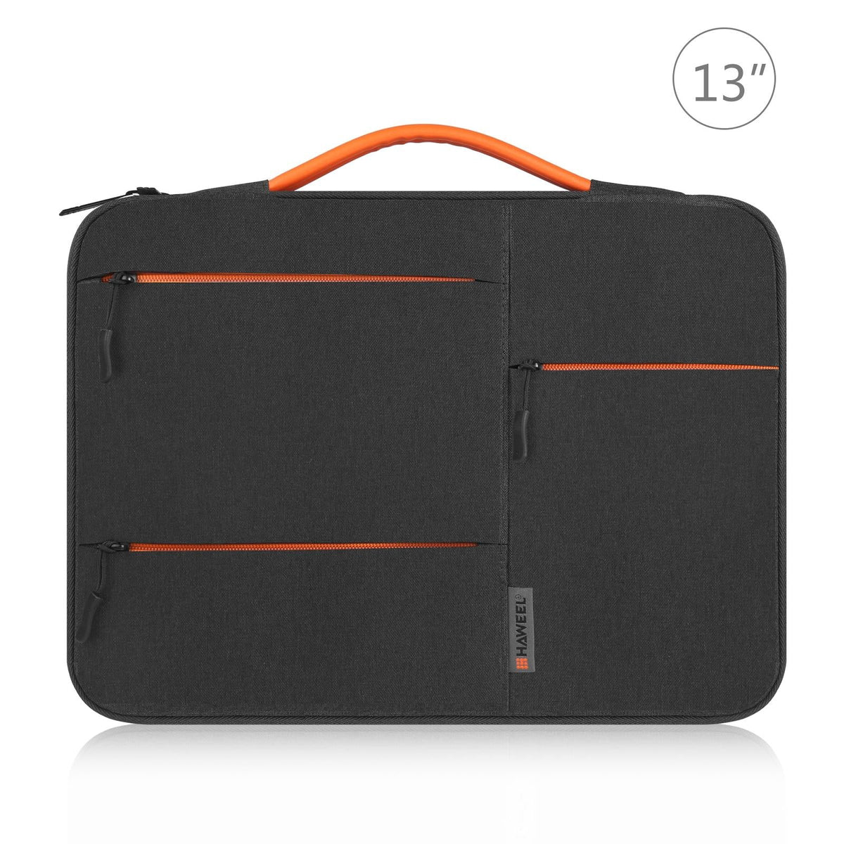13 Laptop Sleeve Case for Macbook Samsung Thinkpad Sony Dell Alienware Chuwi Asus Hp -13.5 Inch Zipper Briefcase Handbag - Black