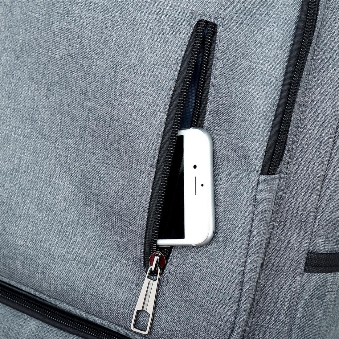 Stylish Notebook Tablet Backpack - Spacious & Casual - Black