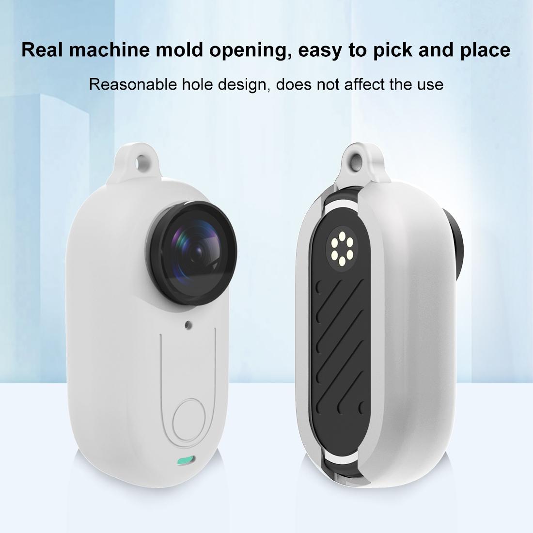 Silicone Case with Lens Cover for Insta360 Go 3 - Black