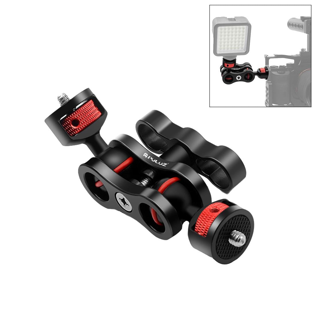 Universal Magic Arm With Ball Head Mount - Black