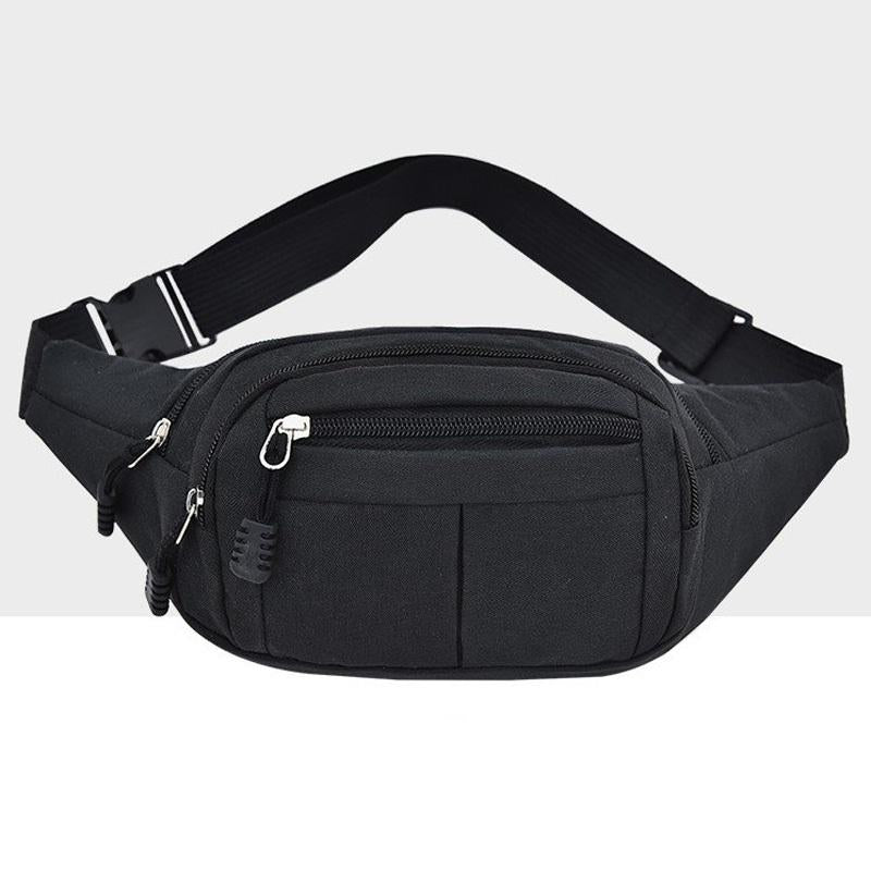 Waterproof Multi Function Chest Bag With Pockets Black