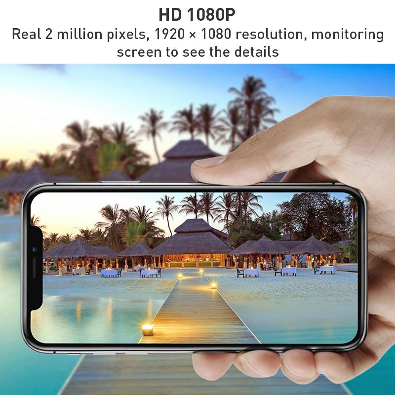 Smart Wifi Camera With Night Vision And Two-Way Audio - Black