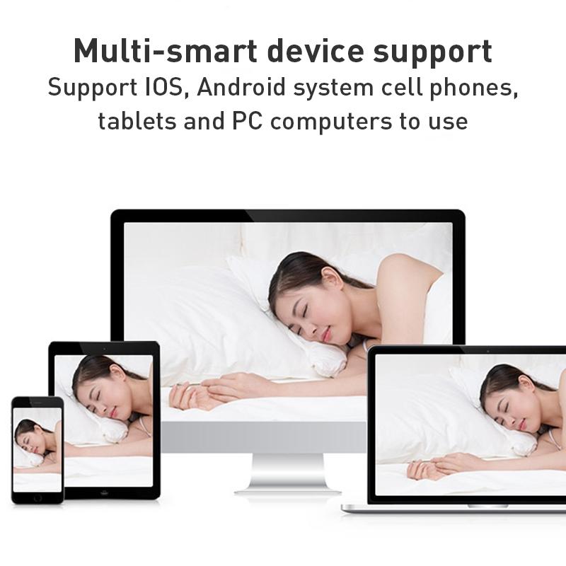 Smart Wifi Camera With Night Vision And Two-Way Audio - Black