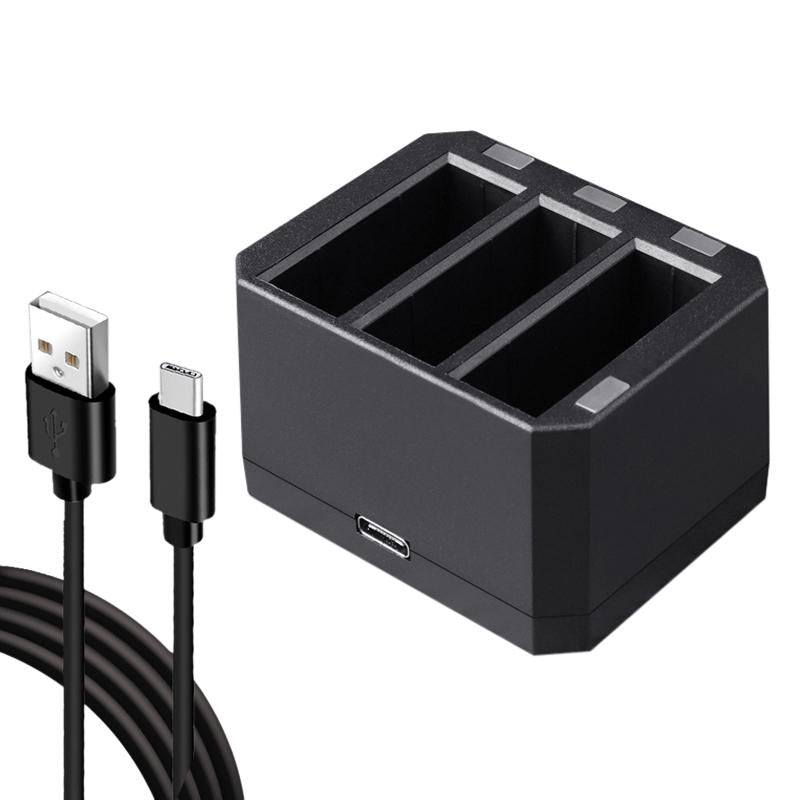 Led Indicator Usb Triple Batteries for Dji Action - Compact