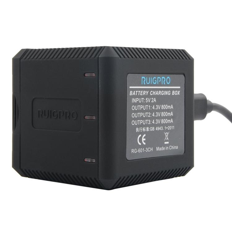 Triple Usb Charger Box for Gopro Hero6 / 5 with Led Indicator and Cable