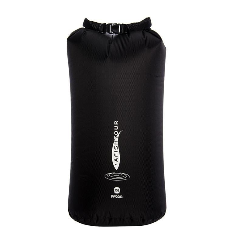 Multi Function Outdoor Storage Bag Waterproof Lightweight 35L Capacity - Black