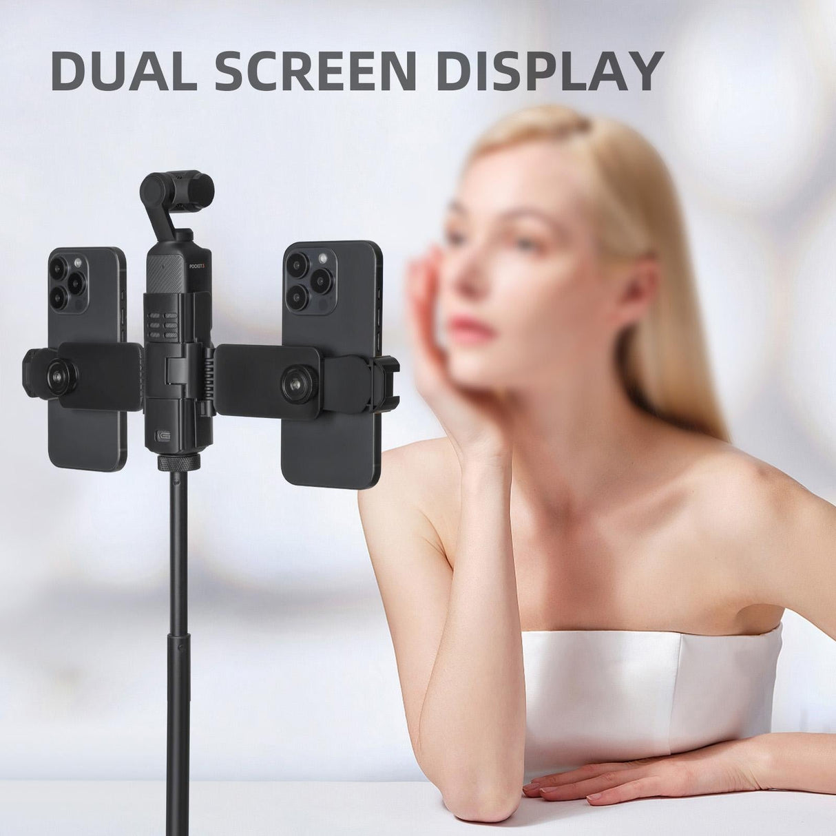Universal Dual Phone Clamp for Dji Pocket 3