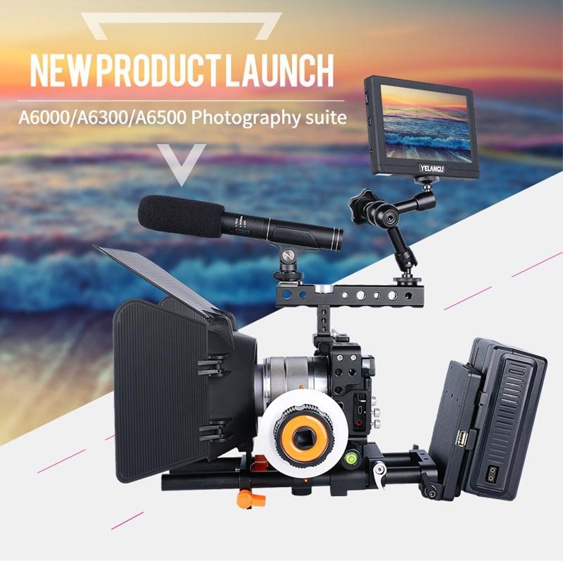 Camera Stabilizer Cage - Black for Sony A6000 / A6300 / A6500 / A6400
