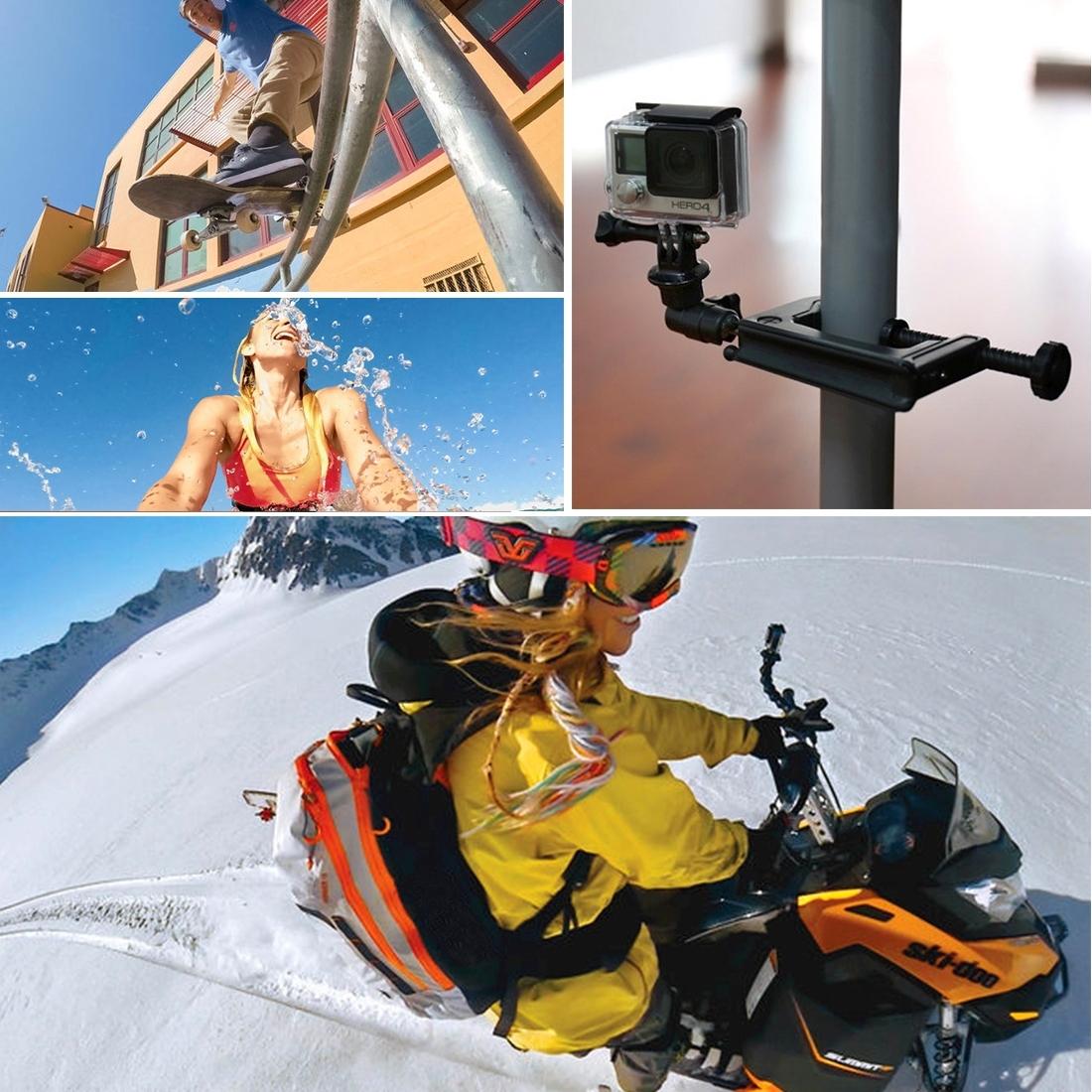 Universal Tripod Mount for Action Cameras - Black