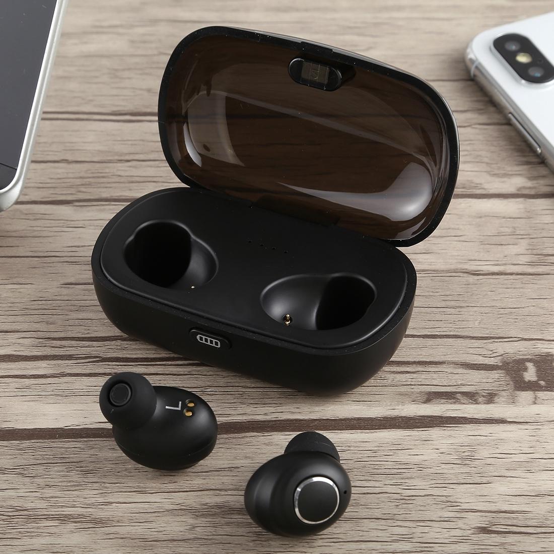 Portable Bluetooth V5.0 Earphones with Charging Box - X8 Tws for Outdoor Sports Black