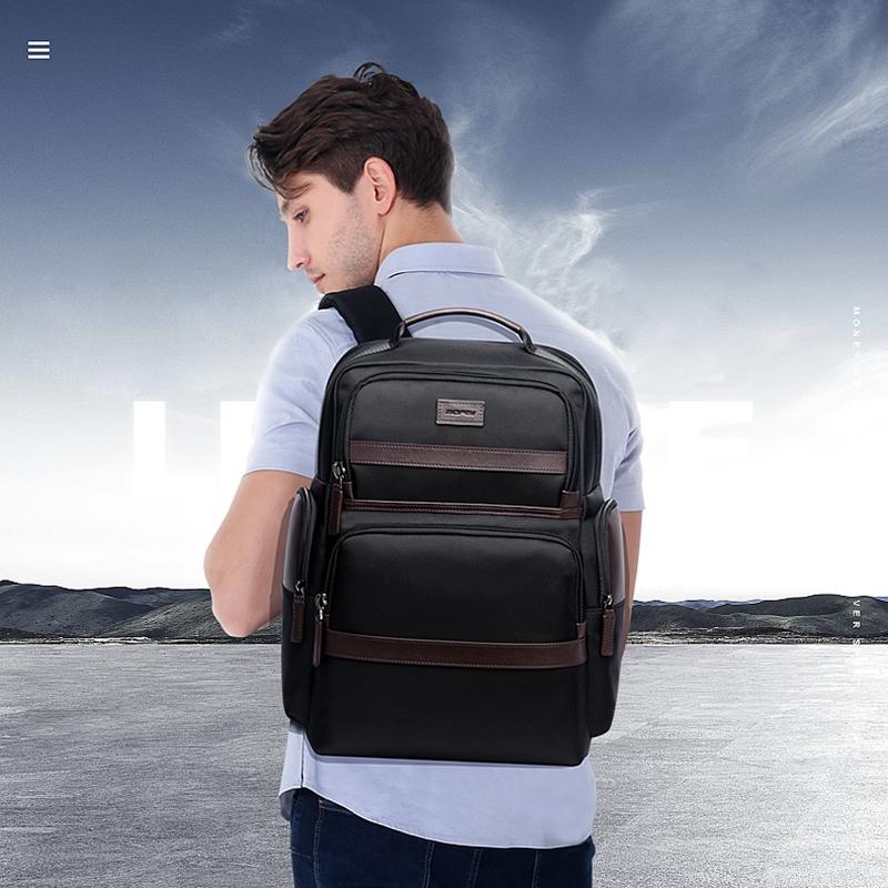 Waterproof Anti-Theft Usb Shoulder Bag - Large Capacity - 28X19X42Cm - Black