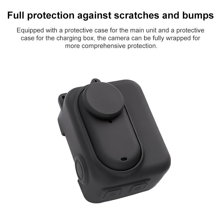 Insta360 Go 3 Silicone Case with Lens Cap and Strap - Black