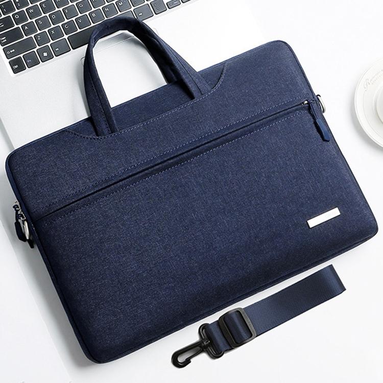 15.6 Inch Inner Bag with Shoulder Strap for Handbag or Laptop - Blue