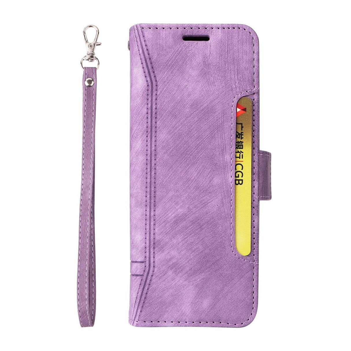 For Samsung Galaxy Z Fold4 5G Leather Dual Buckle Phone Case - Black