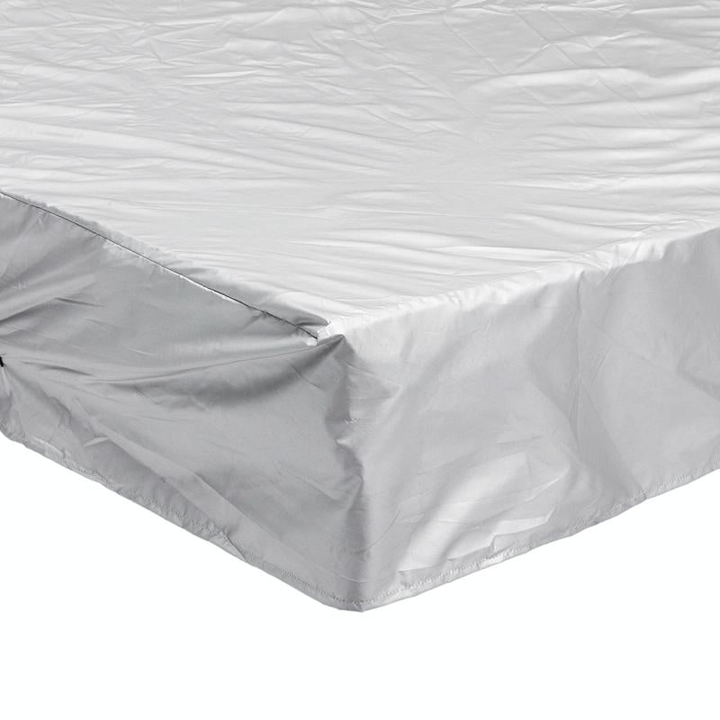 244x244x90cm Waterproof & Dustproof Cover for Bathtub Swimming Pool Table & Chair - Protects from Falling Leaves - Silver